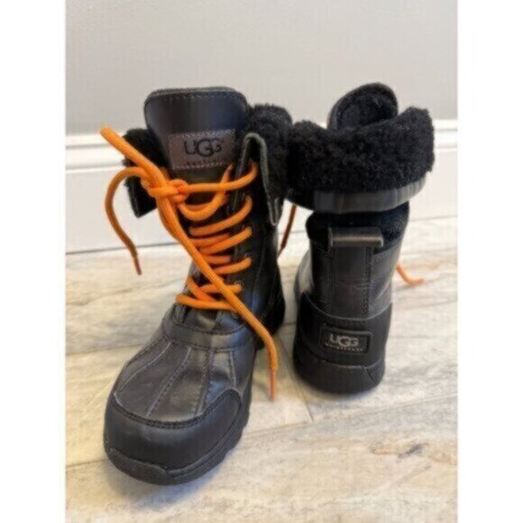 UGG Butte II Toddler kids size 13 Black Waterproof Winter Boots